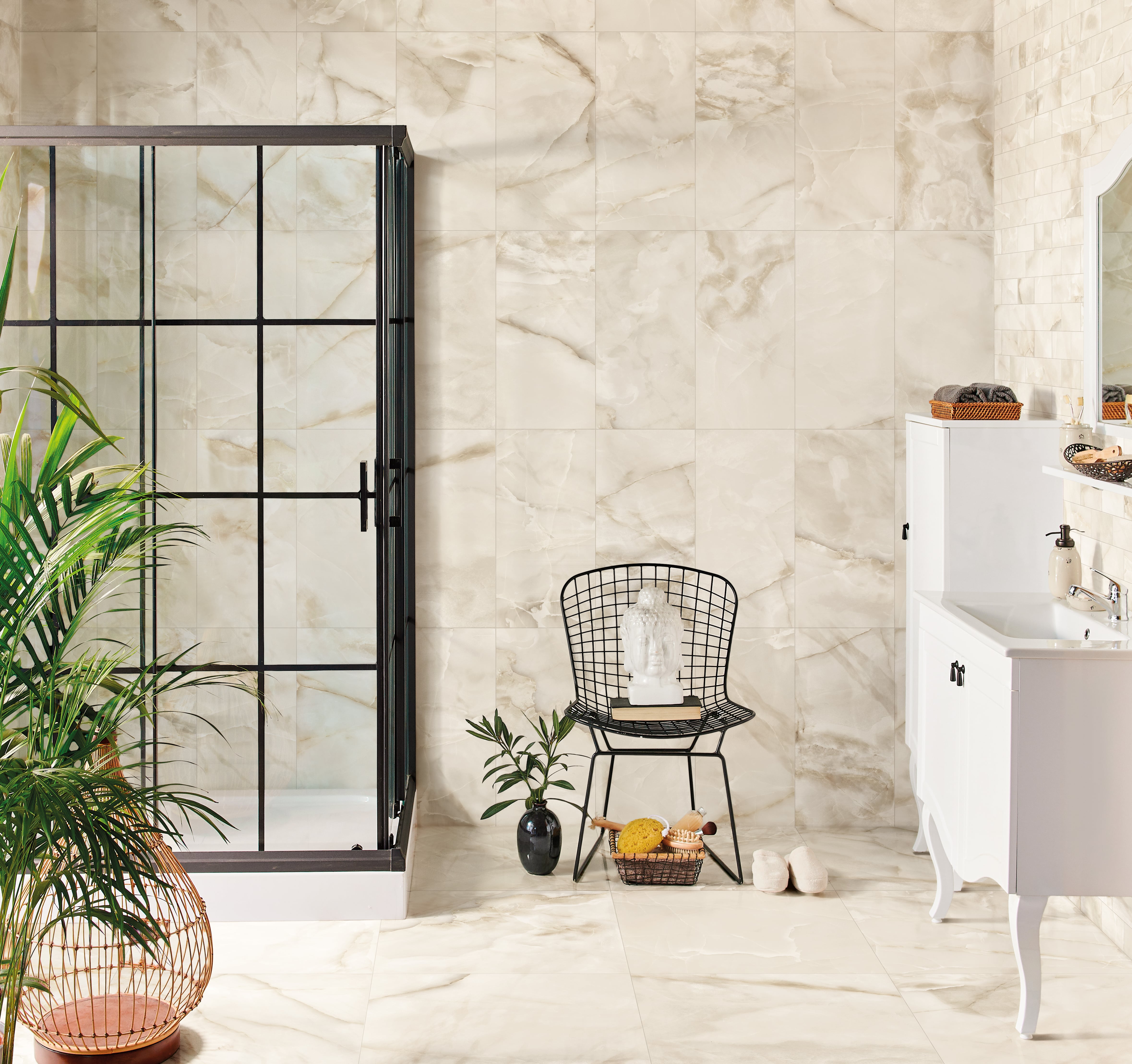 Onyx 12x24 Matte Porcelain Tile in Ivory