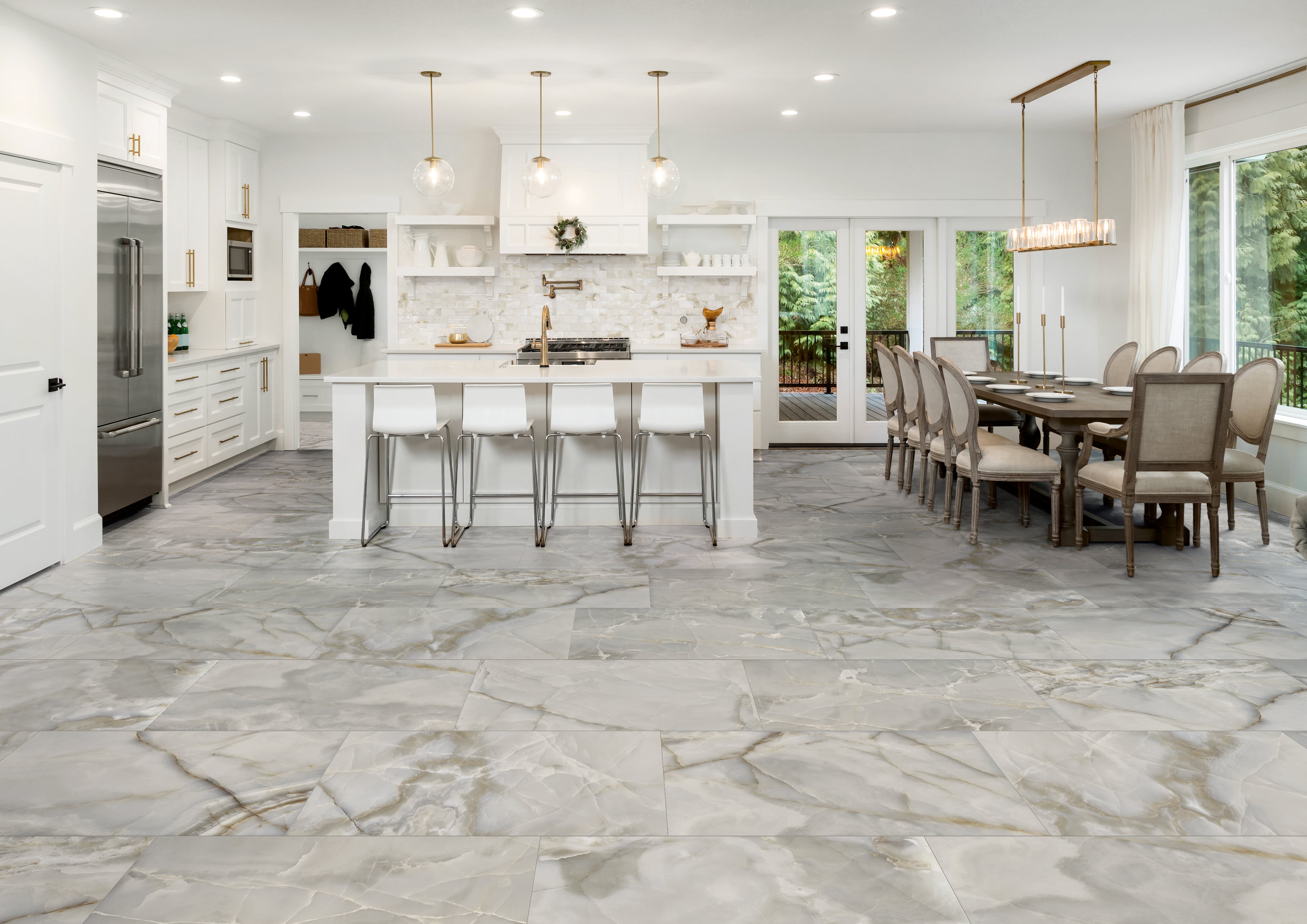 Onyx 24x48 Matte Porcelain Tile in Dark Grey