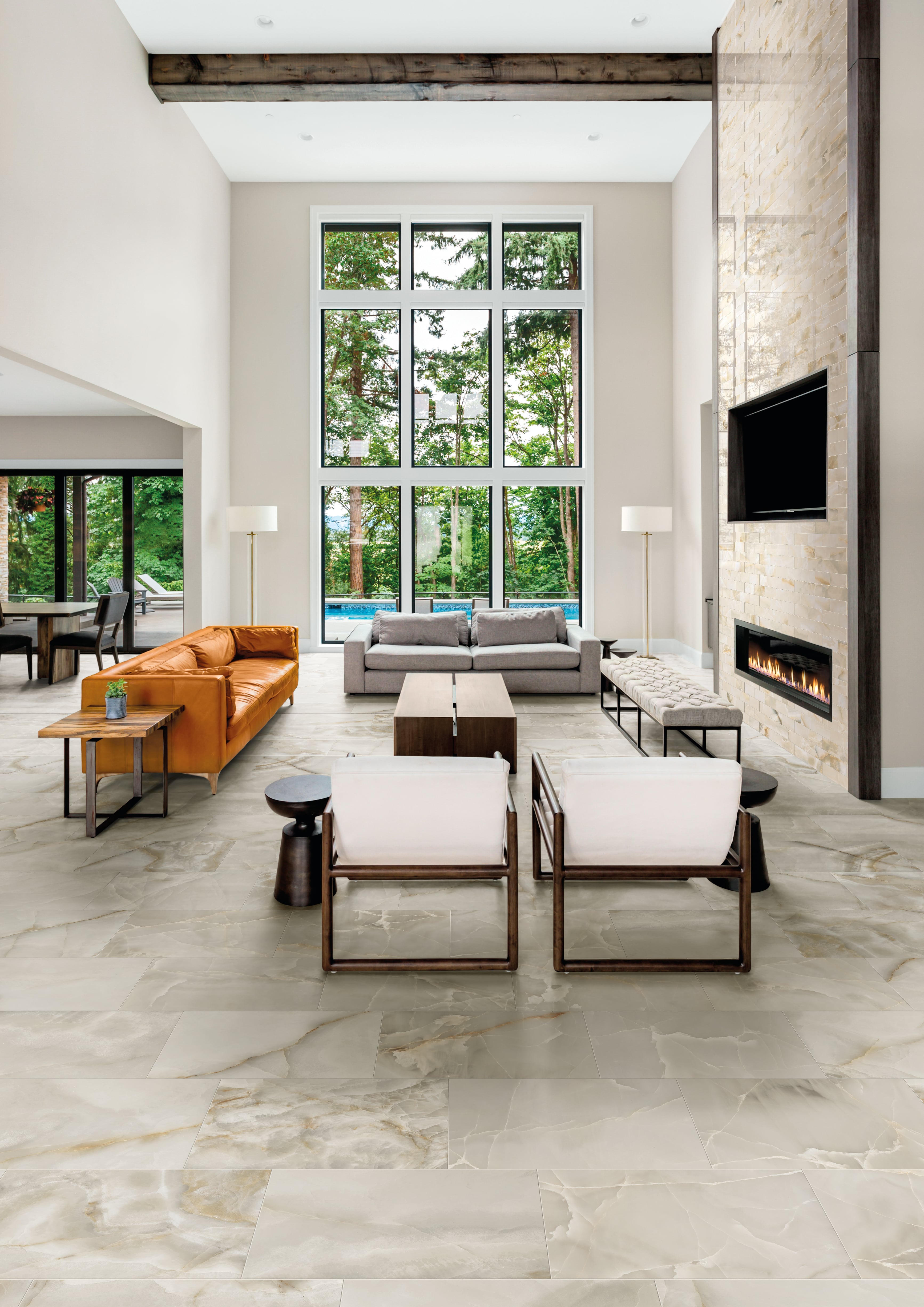 Onyx 12x24 Matte Porcelain Tile in Light Grey