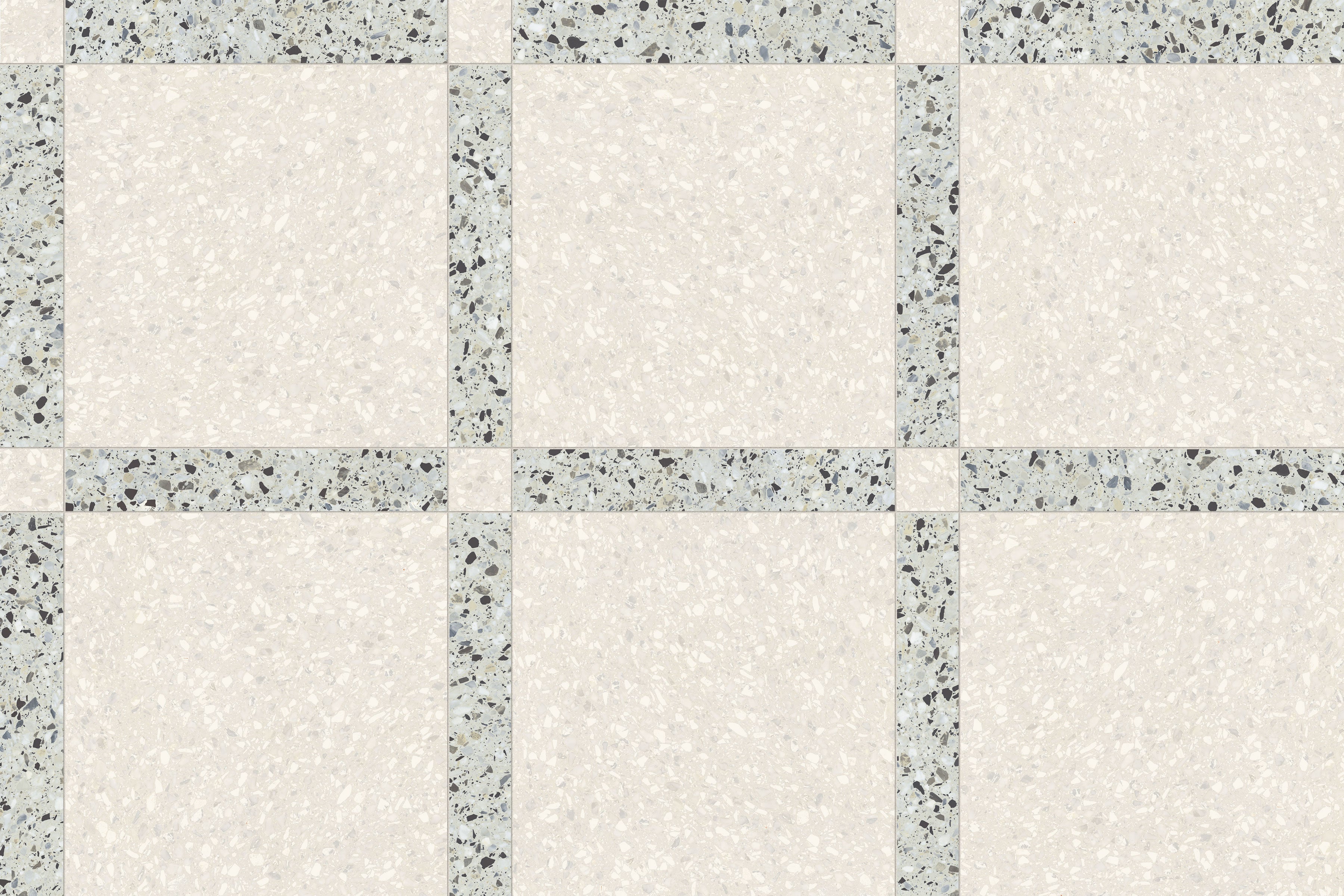 Terrazzo Allure™ 4x24 Matte Porcelain Tile in Azure
