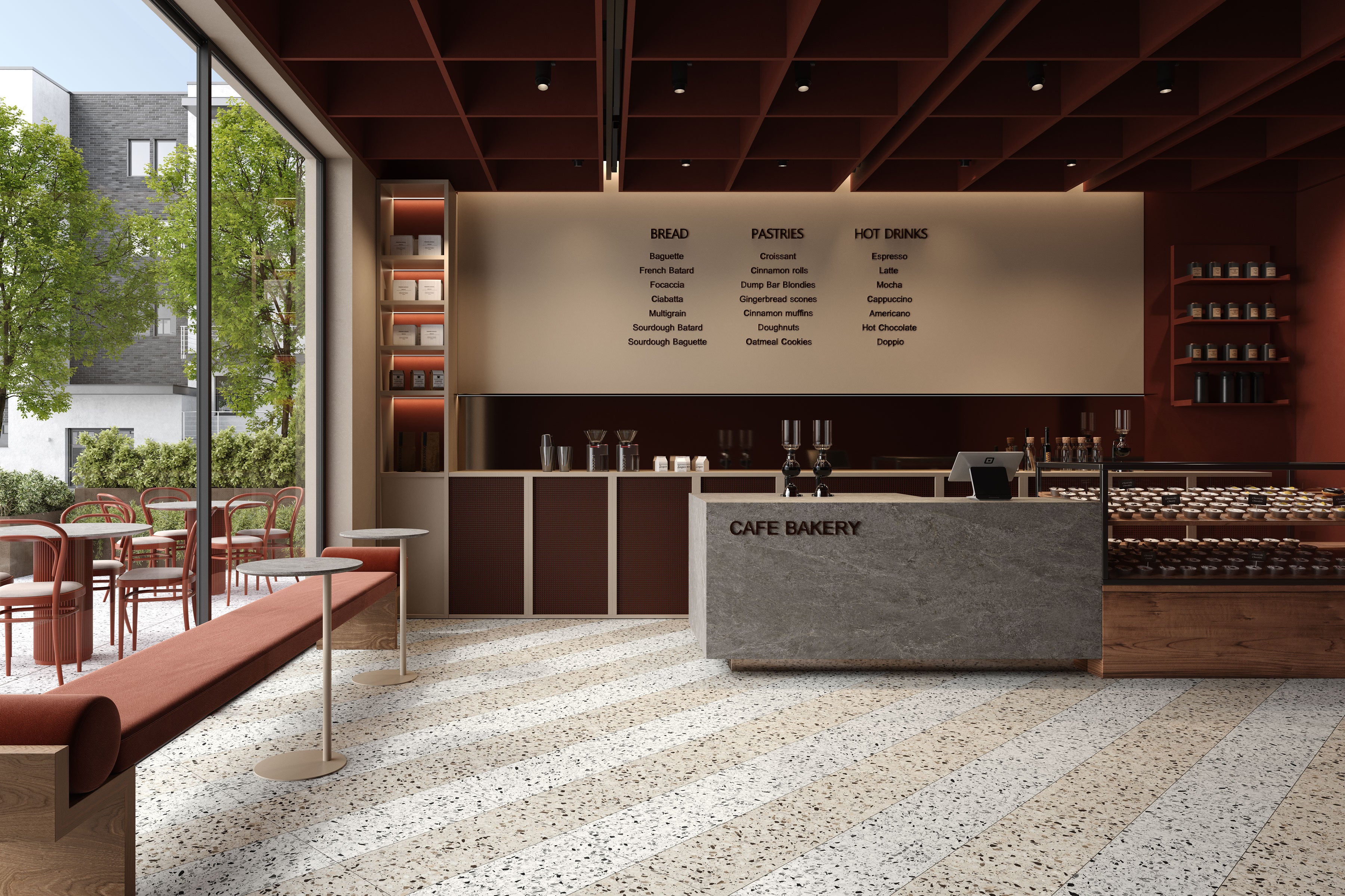 Terrazzo Allure™ 12x24 Matte Porcelain Tile in Dalmatian