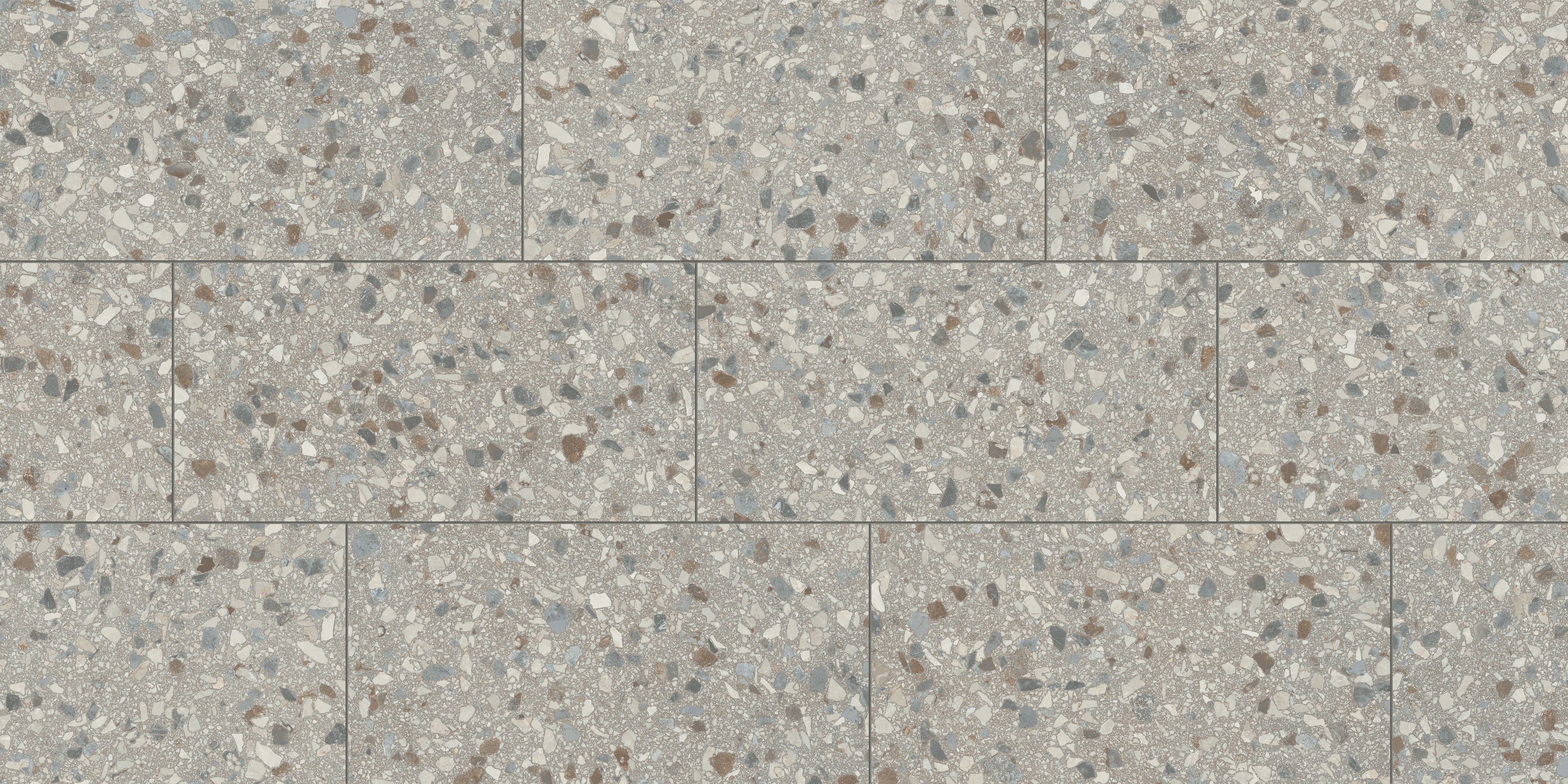 Terrazzo Allure™ 12x24 Matte Porcelain Tile in Stonehenge