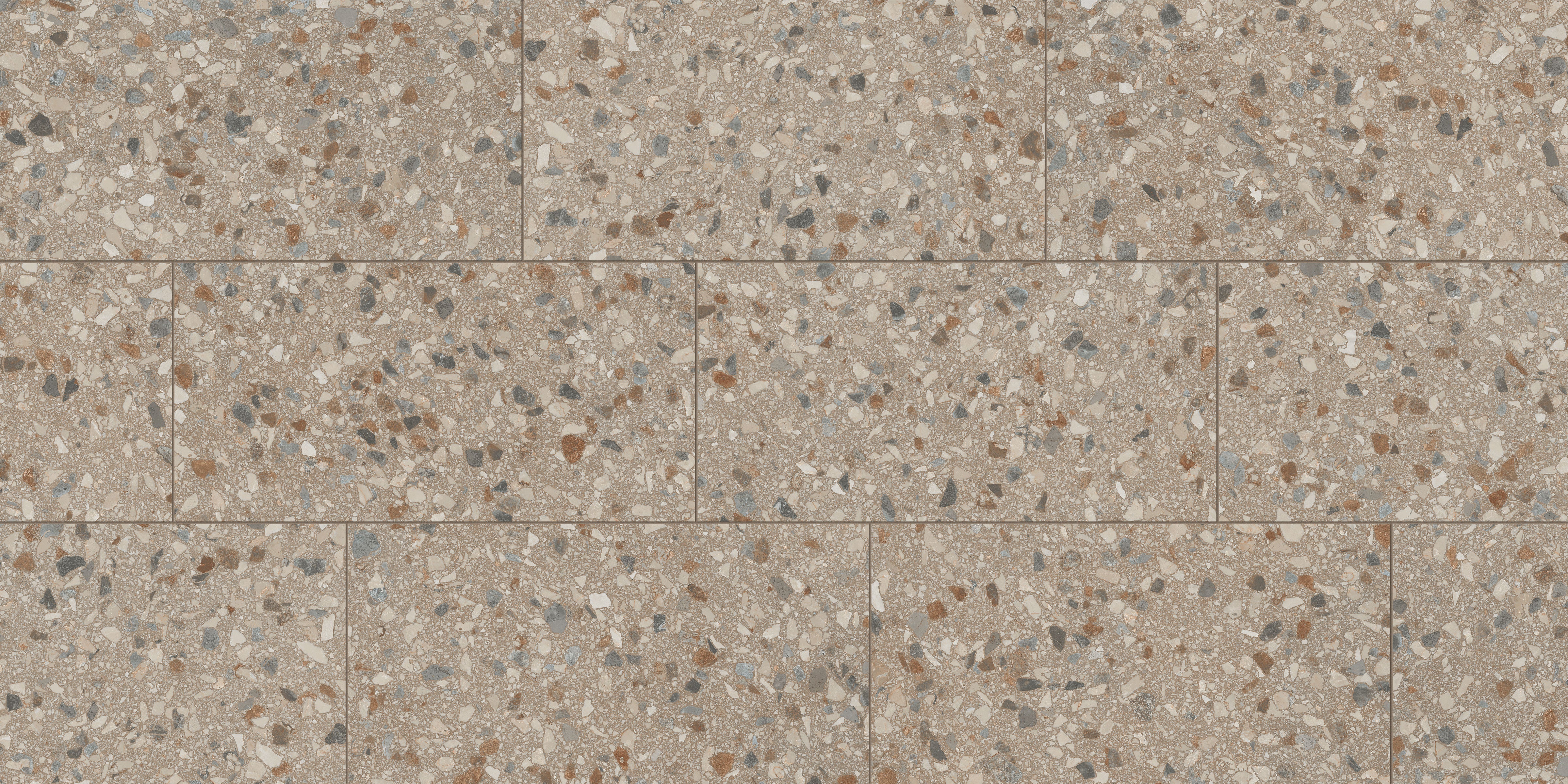 Terrazzo Allure™ 12x24 Matte Porcelain Tile in Tortoise