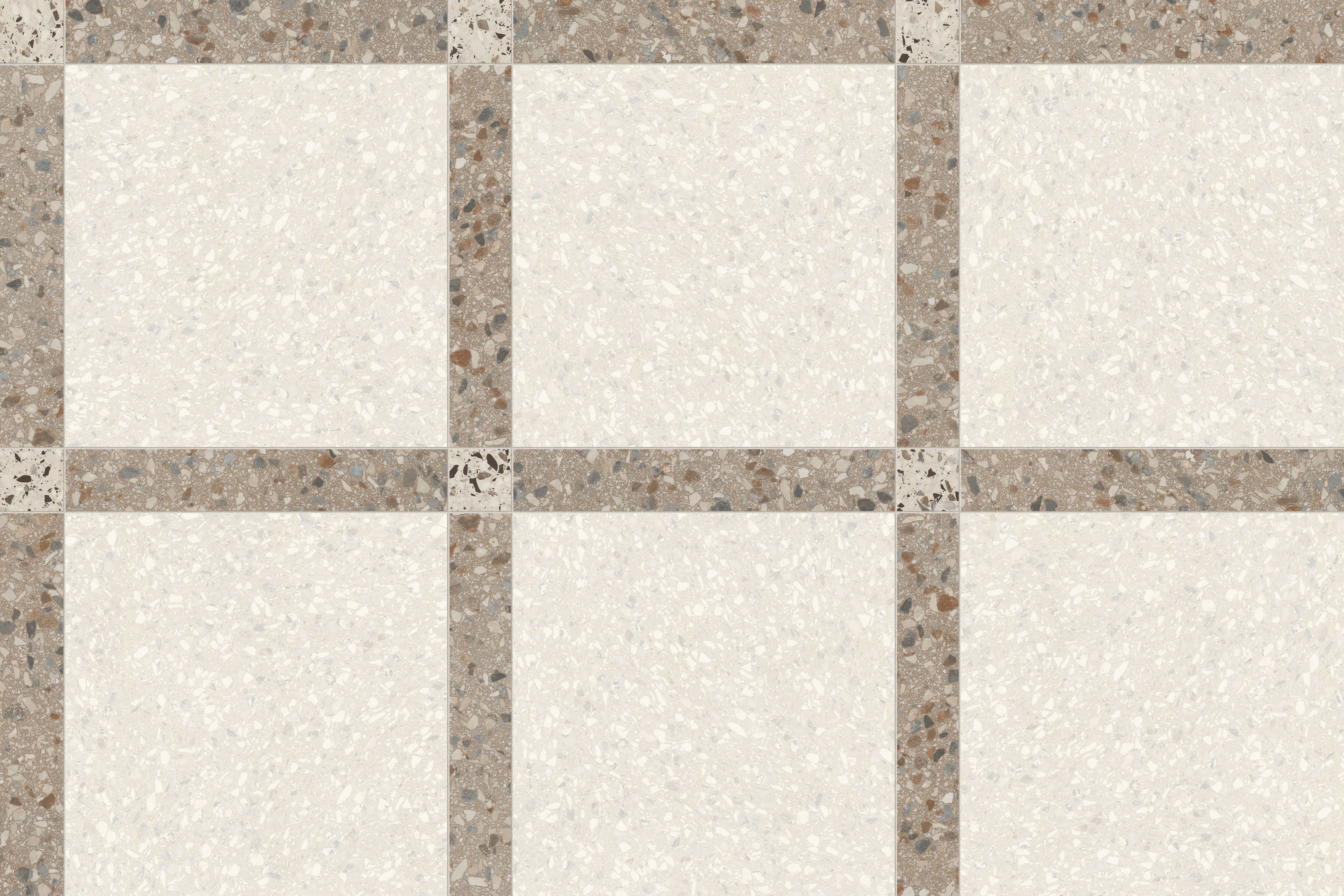 Terrazzo Allure™ 4x24 Matte Porcelain Tile in Tortoise