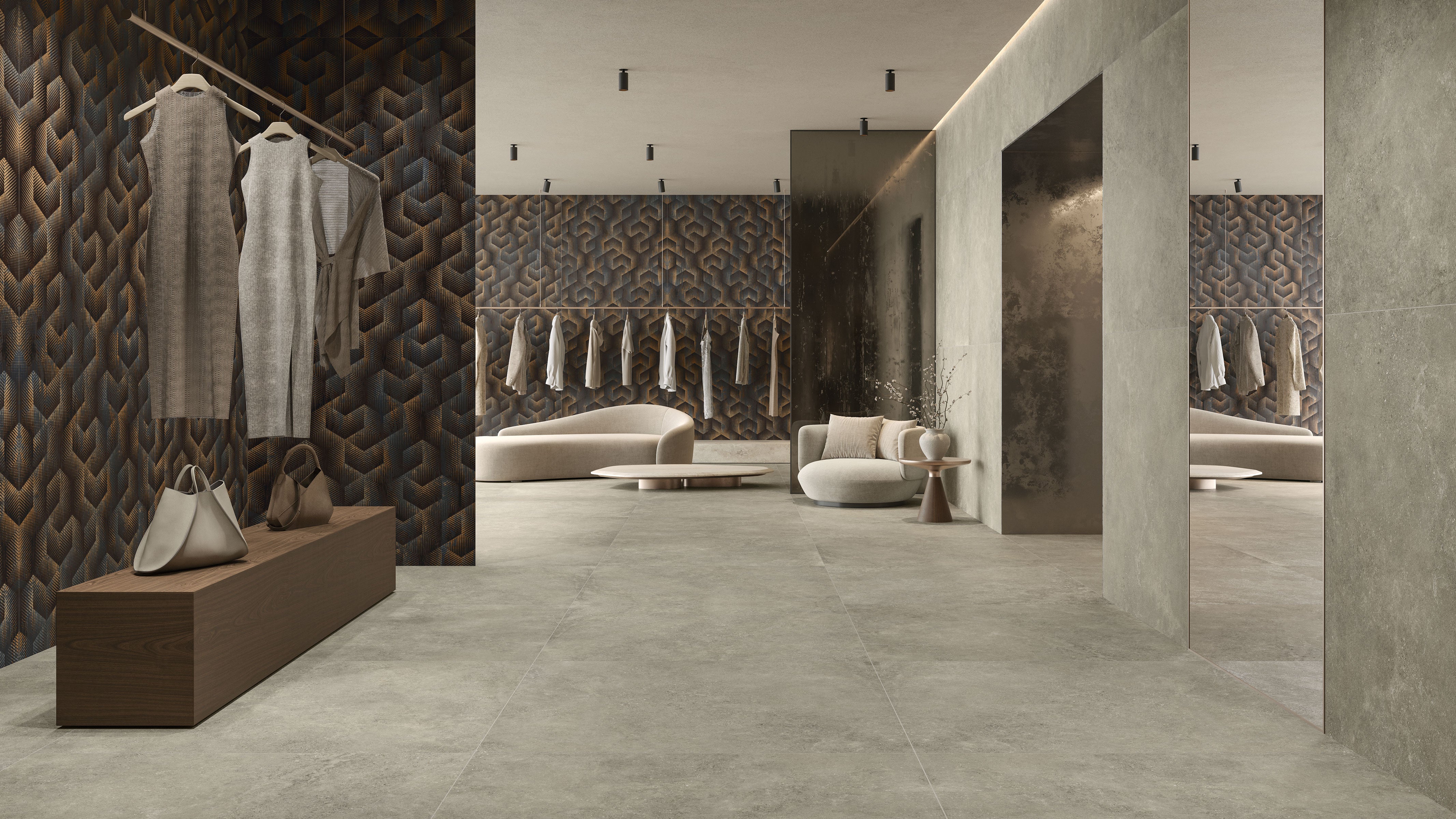 Untamed™ 48x110 Matte Deco 02 Porcelain Tile in Roam