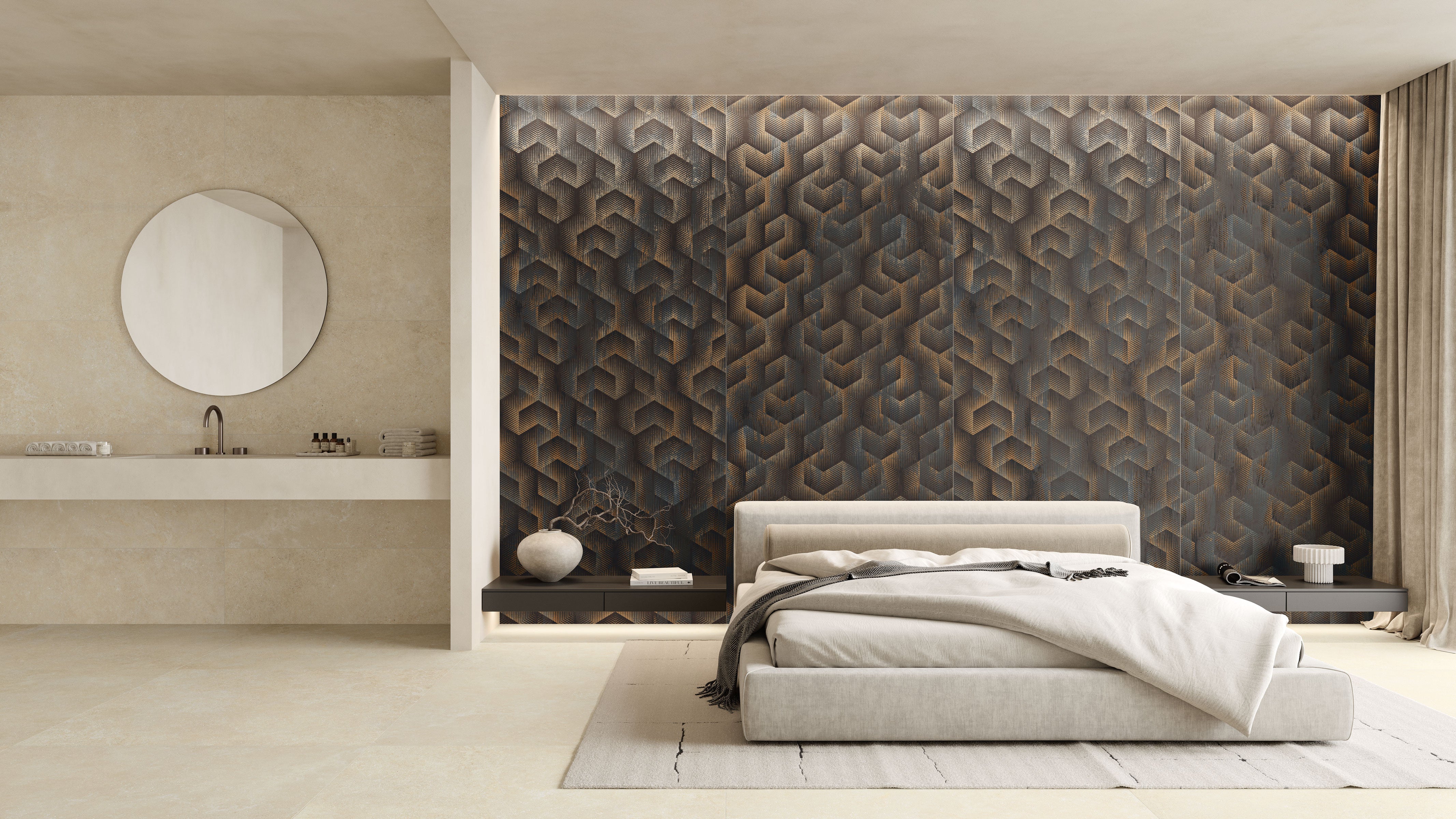 Untamed™ 48x110 Matte Deco 02 Porcelain Tile in Roam