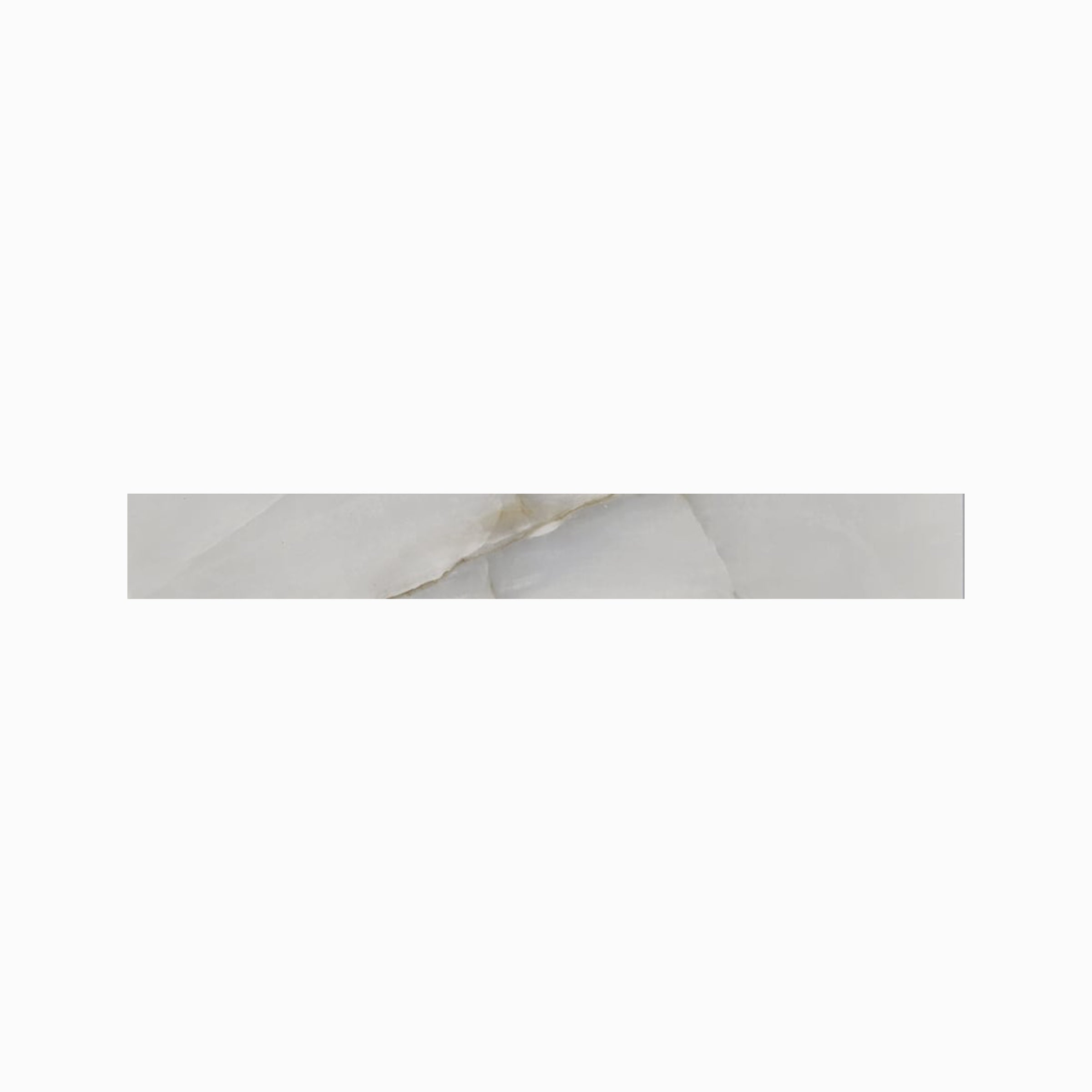 Onyx 3x24 Polished Porcelain Bullnose Tile in Dark Grey