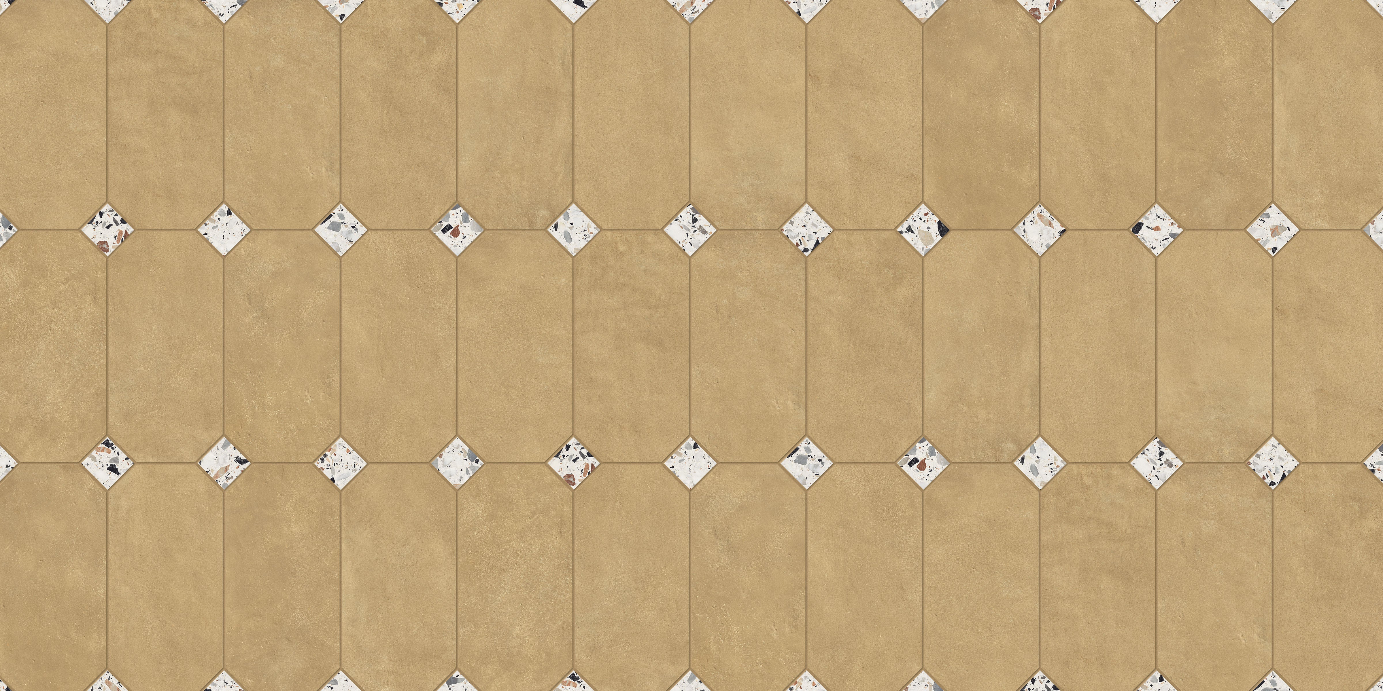 Shapes 13x13 Matte Porcelain Palace Royale Tile in Buttercup
