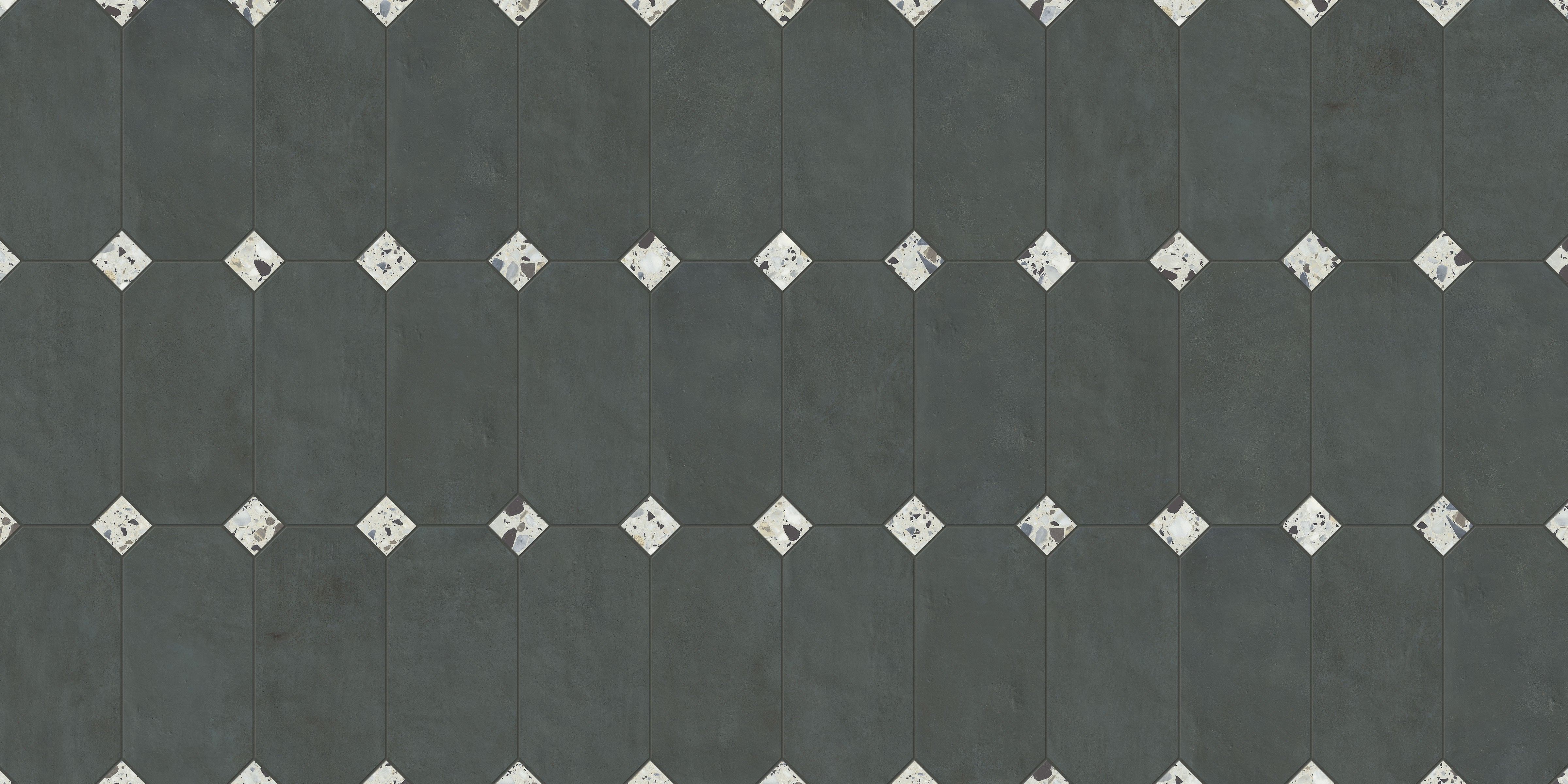 Shapes 13x13 Matte Porcelain Palace Royale Tile in Marine