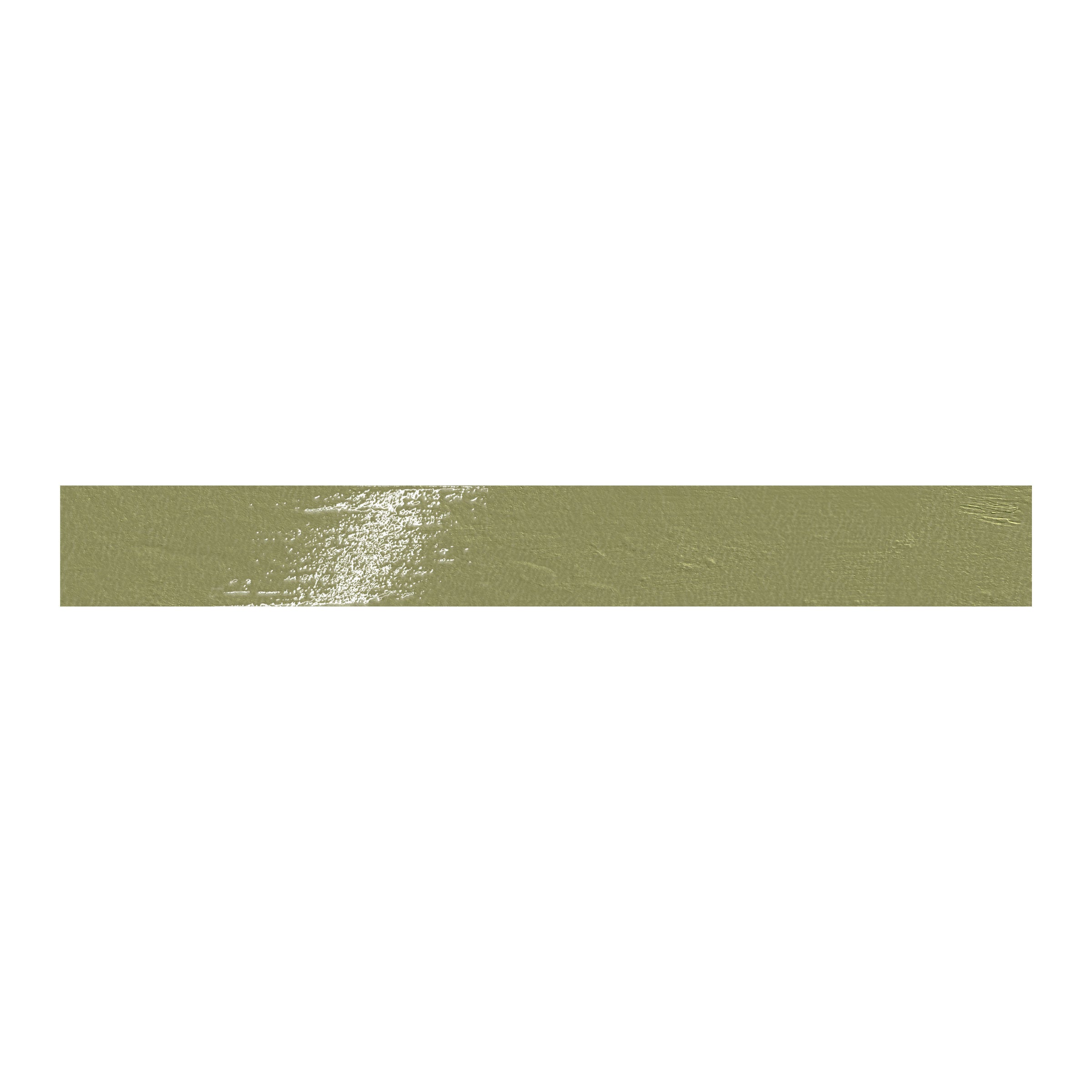 Playful 3x24 Glossy Porcelain Tile in Olive