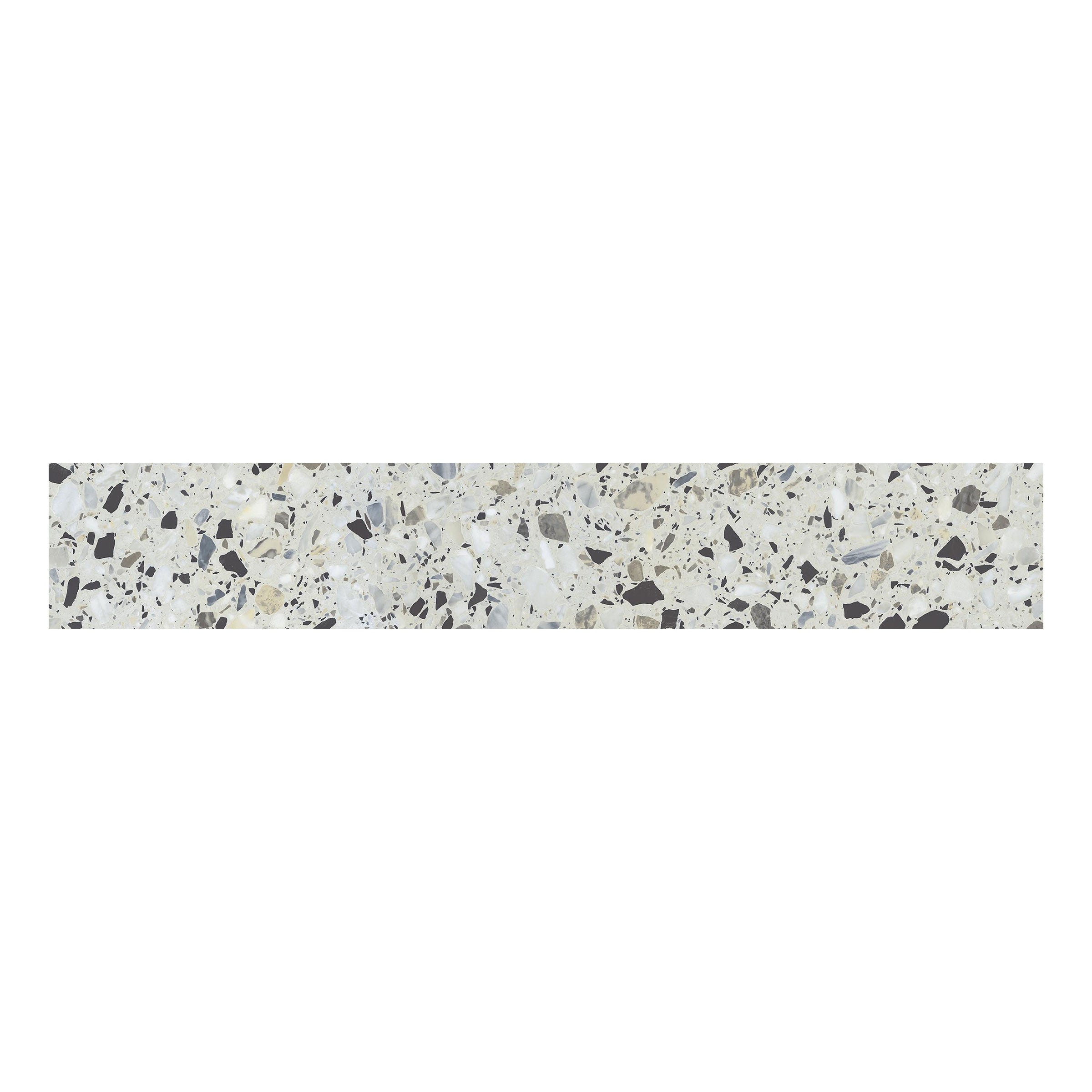 Terrazzo Allure™ 4x24 Matte Porcelain Tile in Azure