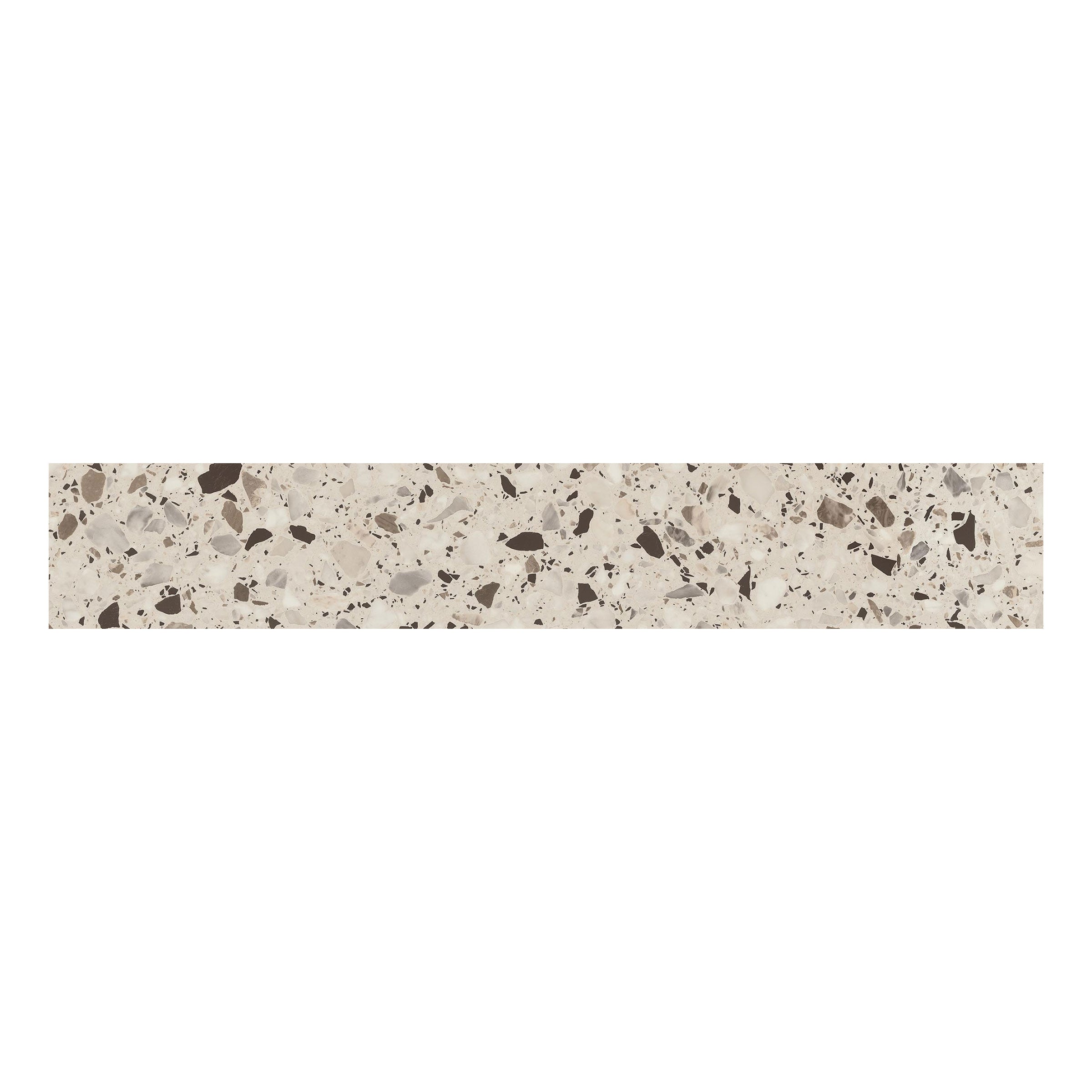 Terrazzo Allure™ 4x24 Matte Porcelain Tile in Dune