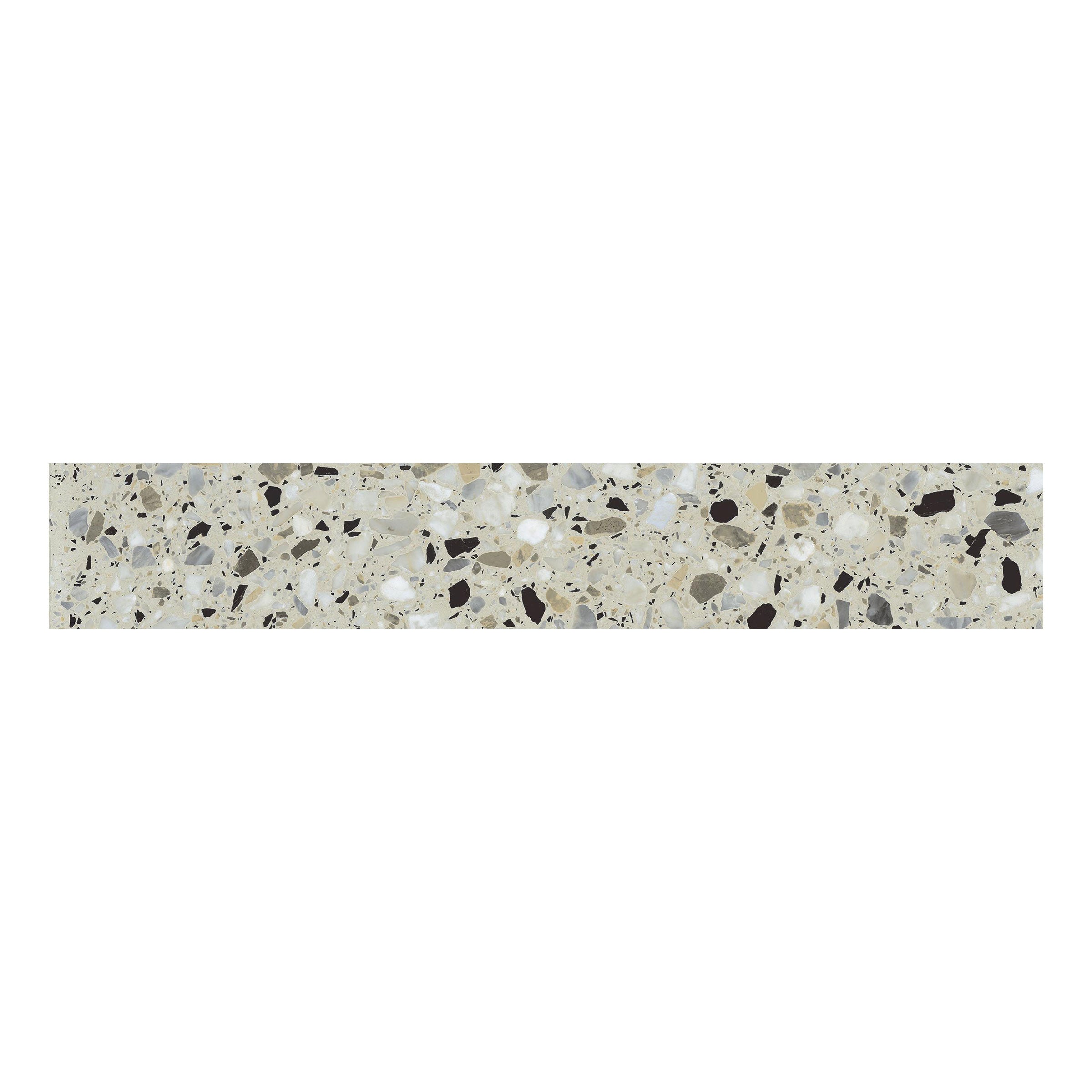 Terrazzo Allure™ 4x24 Matte Porcelain Tile in Mesquite