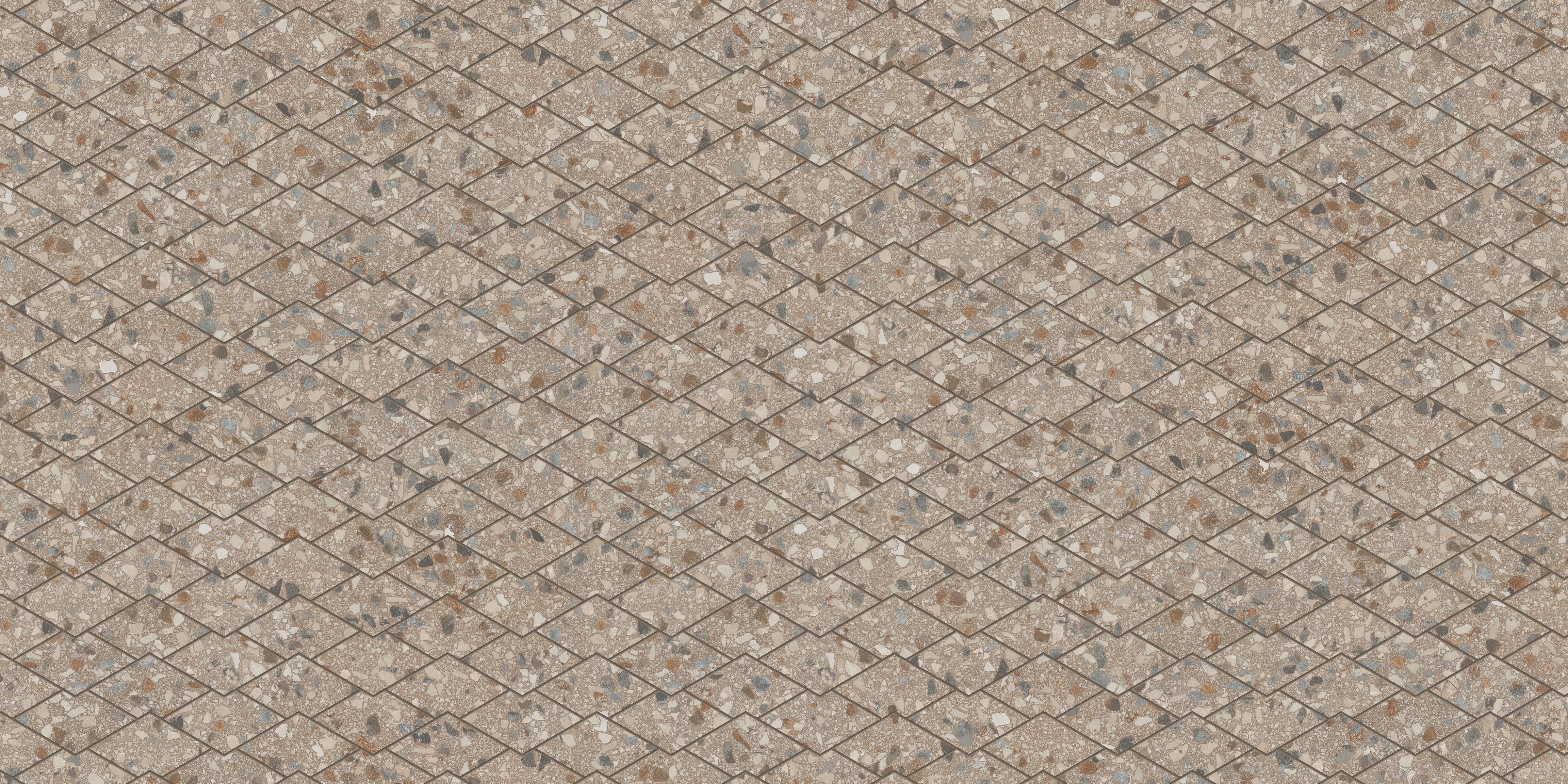 Terrazzo Allure™ 10.5x17 Matte Diamond Deco Porcelain Tile in Tortoise