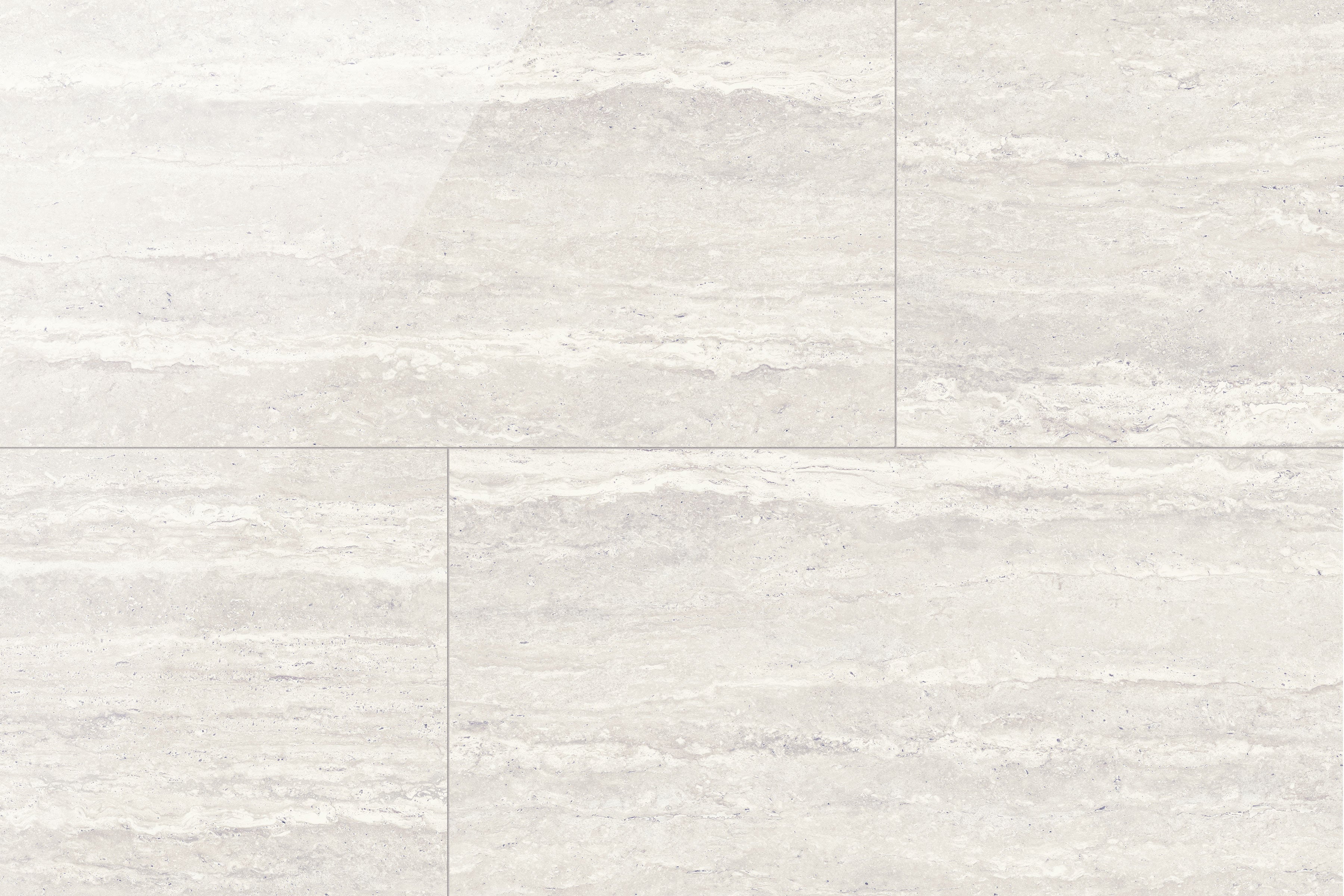 Travertine 24x48 Polished Porcelain Tile in Roman