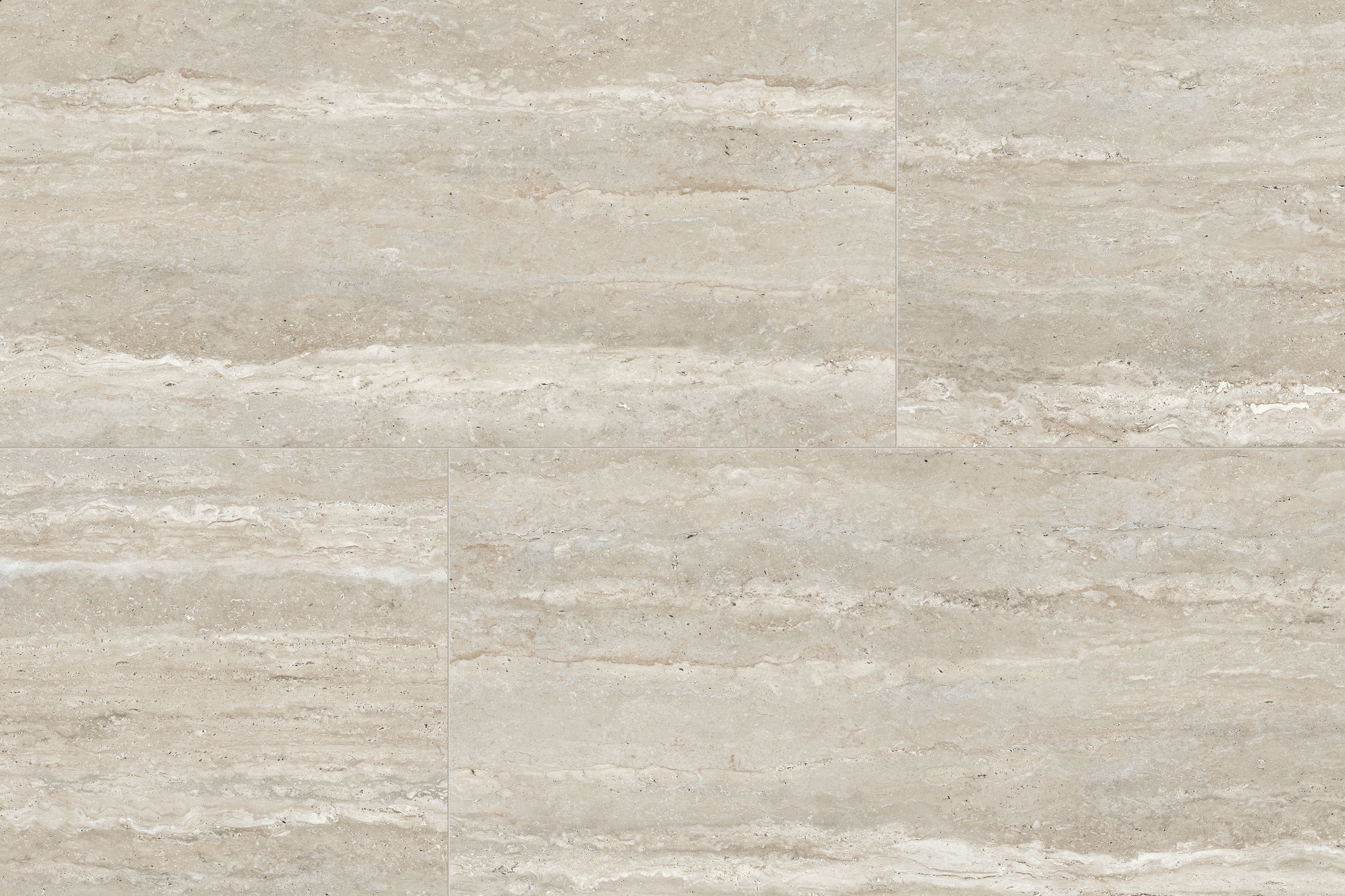 Travertine 24x48 Grip Porcelain 2CM Paver in Silver